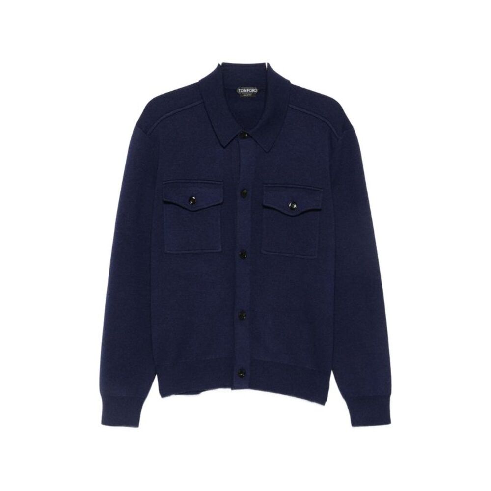 Tom Ford Blue Jackets - Shirt Jackets Men